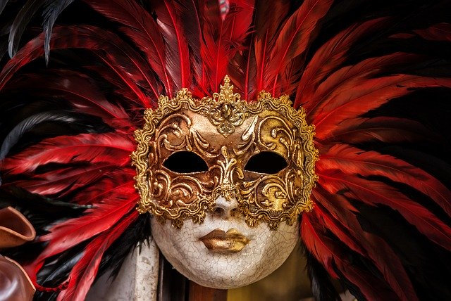 Luxusní karnevalová maska